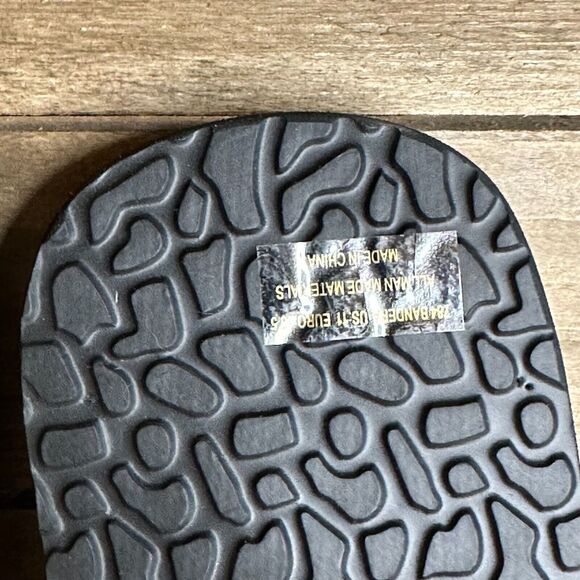 Womens Flojos Bandera Rasta Black Comfort Foam Casual Beach Flip Flops Size 11 M - Picture 5 of 5